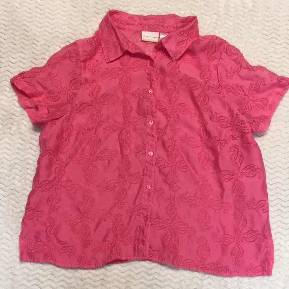 Alfred Dunner button down seahorse shirt - size 22W